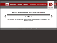 Tablet Screenshot of flechtwaren-mueller.de
